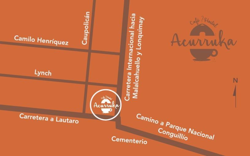 Cafe & Hostal Acurruka Curacautin Luaran gambar